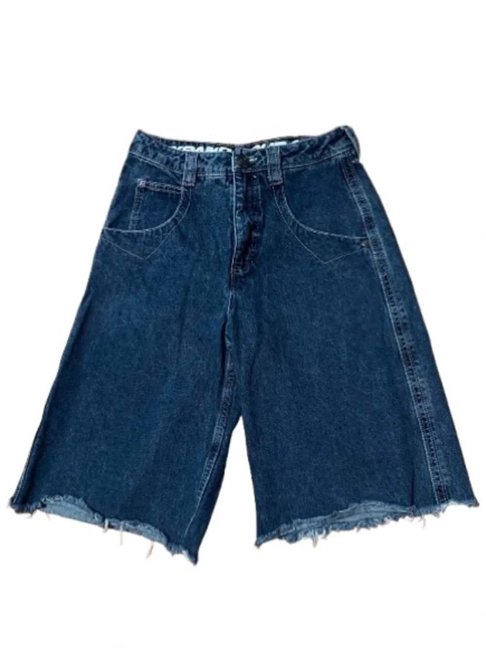 Alab Expand Your Mind Denim Long Star Skater Shorts Size 2